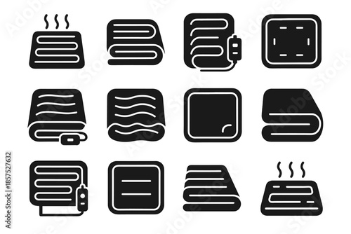 Piece pad contour icon compact stabilizer cavity blanket rounded icons electric frame