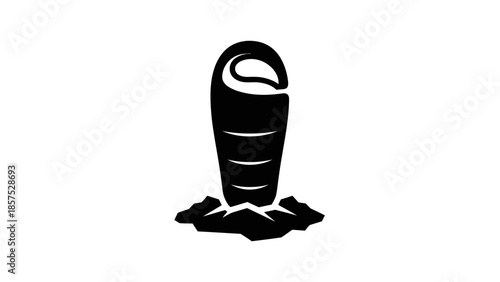 Sleeping Bag Icon for Outdoor Camping and Adventure.