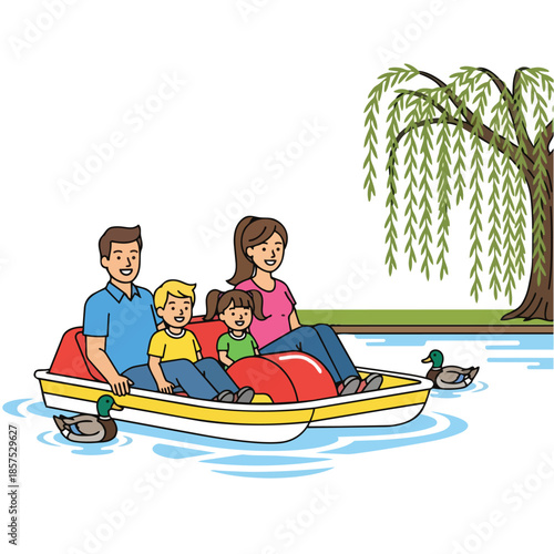 Flat Color Illustration of a Delicious Baked Dessert