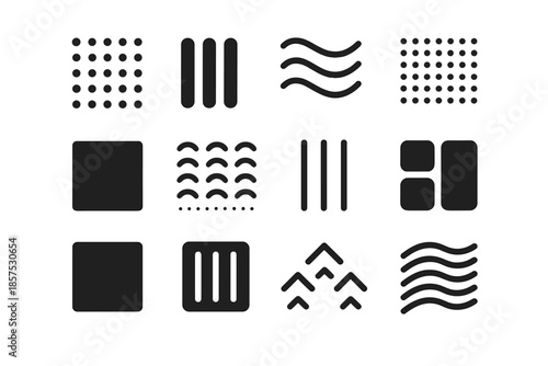 Vector vent dotted heat narrow cooling plate ripple airflow safe icon grain