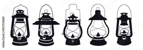 Hurricane Lantern. Kerosene Oil Lamp Hurricane Set