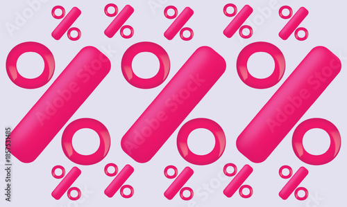 small and big pink percent make a unique texture