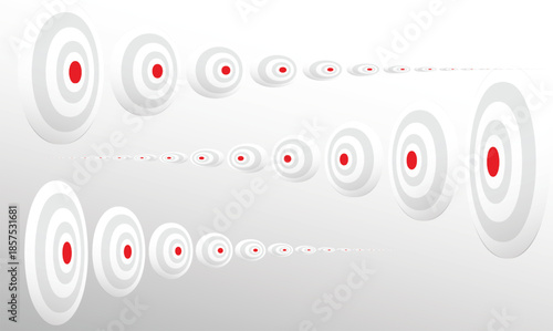 mark of point in both direction to get a perfect aim