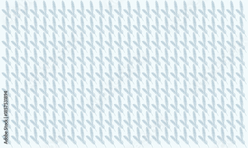 various flower leaf on light blue background