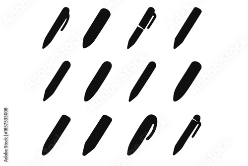 Pen narrow tiny vector panel bar unit sleek arc rounded icons icon