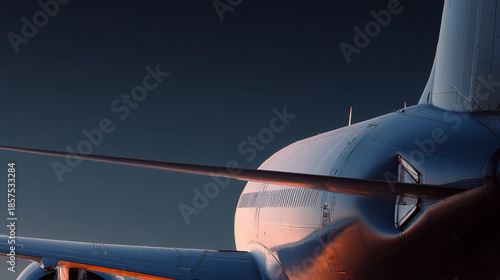 The wing of a plane is shown in the image