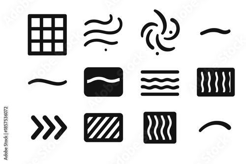 Icon filter flow control vent contour vector symbol tiny dot odor strip