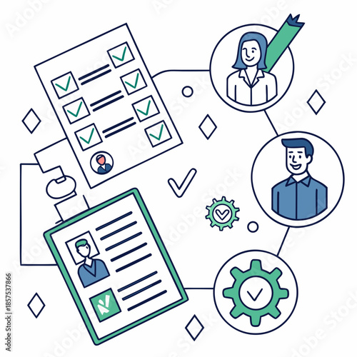 Team collaboration on project checklist