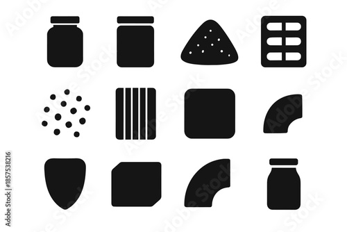 Stripe vector cluster contour pantry generic silhouettes tile slab smooth grain icon