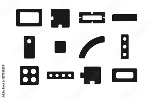 Tiny icon vector inner segment strip linkage slab components webcam cover block