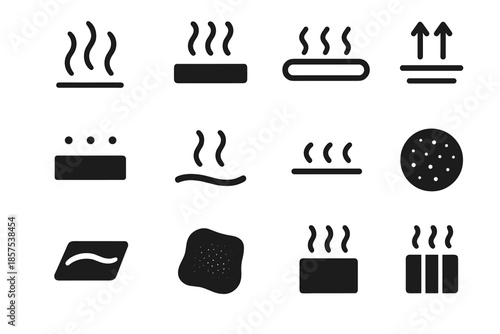 Heat icon tile contour icons strip distribution micro narrow vector arc patch