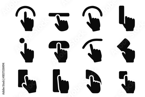 Usage icon arc vector shape contour subtle tile patch gesture modern motion