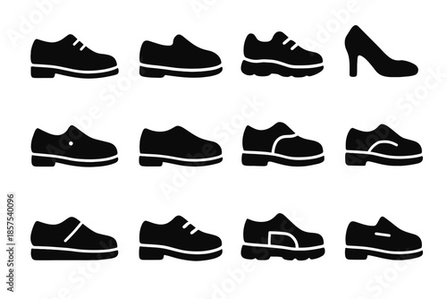 Arc icons vector dot slab heel contour bar unit casual shoe grid