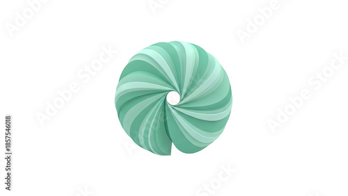 Abstract Swirl Shape on transparent background