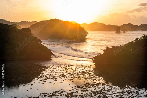 Sunrise and the islands