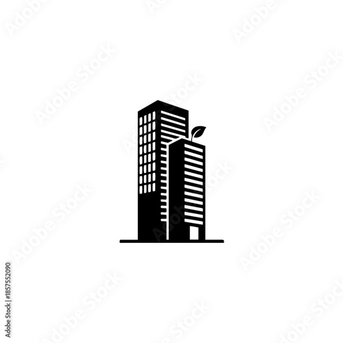 Sustainable urban development isolated on transparent background