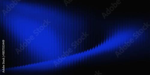 An abstract digital wallpaper featuring a dark blue motion design with glowing light rays and wavy lines creating a textured backdrop of blue and black patterns