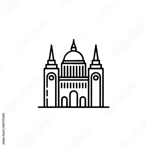 Wallpaper Mural Iconic cathedral isolated on transparent background Torontodigital.ca
