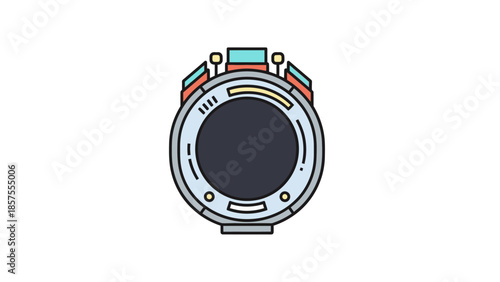 Digital Flat Brooch Icon 2026