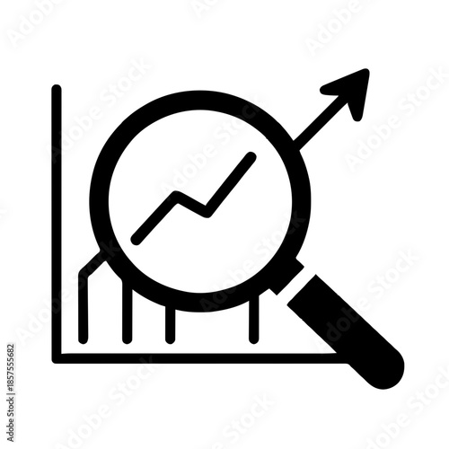 A simple graphic representation of statistics. Vector for laser or similar applications. AI generated.