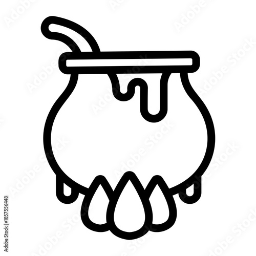 cauldron Line Icon