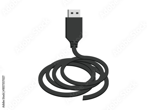 Universal Serial Bus Cable Illustration

