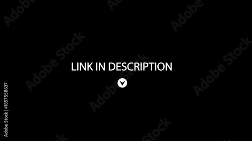 Link In Description Call To Action Animation Alpha Channel
