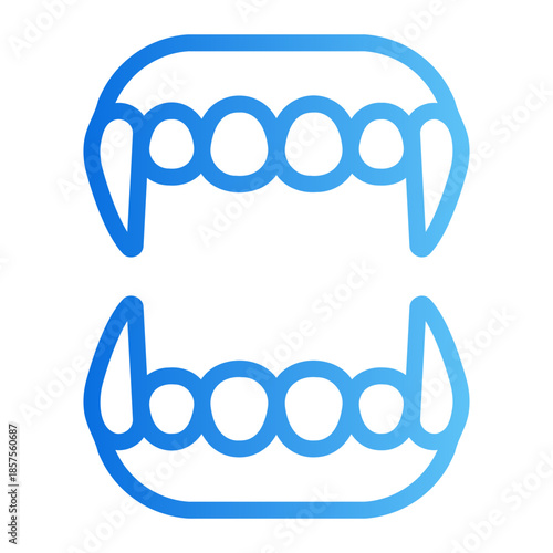 dracula Line Gradient Icon