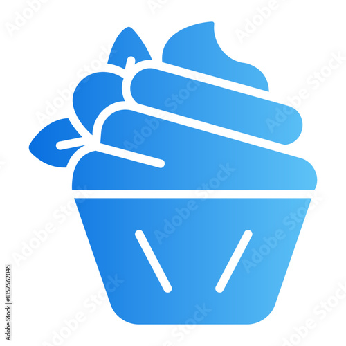 cupcake Line Gradient Icon