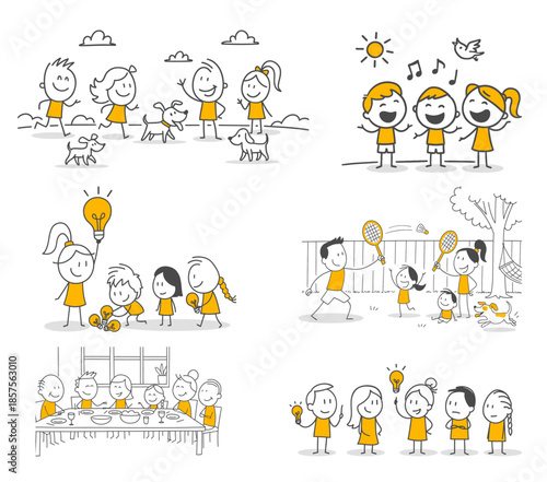 Together Happy Family Members Having Fun And Loving Moments From Their Daily Lives.