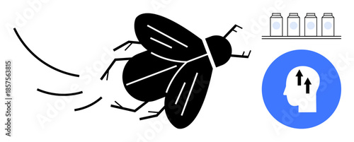 Progress concept. A fly movement and freedom alongside indications of growth. Progress also ed by containment and upward thinking. For innovation, creativity, growth mindset, movement, transformation