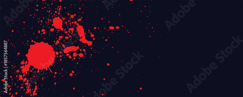 Abstract vector red color splatter on black color background design. illustration vector design.