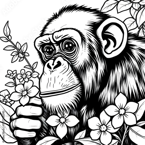 chimpanzee silhouettes, chimpanzee vector, chimpanzee outline, chimpanzee clipart, chimp silhouette, wild chimpanzee vector, jungle chimpanzee silhouette, chimpanzee black silhouette, primate silhouet