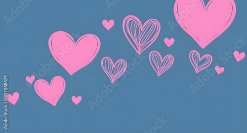 pink hearts background, cute pink heart wallpaper, pastel love hearts backdrop, soft romantic pink pattern, girly hearts digital wallpaper, valentine pink heart texture, seamless pink hearts backdrop,