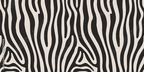 zebra stripe seamless vector pattern for textile and wallpaper