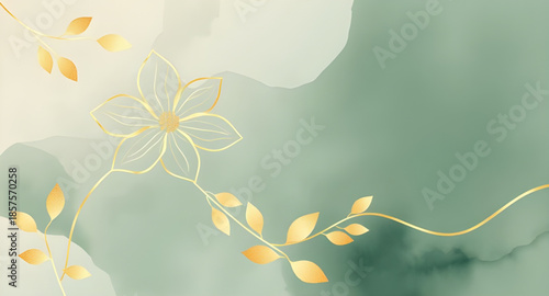 abstract gold leaf patterned background, gilded fractal paint surface, luxury golden mosaic texture, modern art deco foil painting, stylish metallic pattern backdrop, shimmering gilded geometry, golde