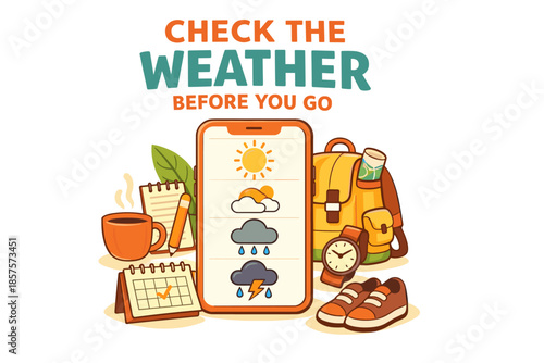 Weather preparation essentials for outdoor adventures with mobile app forecast