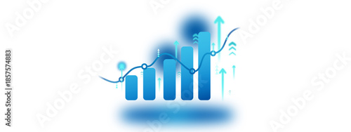 stock market chart, Stock market investment trading graph growth.Investment finance chart,stock market business and exchange financial growth graph.