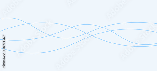 Digital graphical abstract background set. Curved thin wavy line background for artist. Flowing wavy stroke elements on white page. Thin line wavey background on isolated white background.