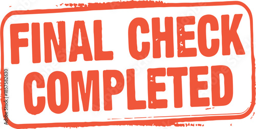 final check completed stamp