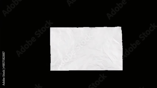 Add a tactile, creative touch to your edits with this stop-motion paper reveal. Keywords: paper, crumble, transition, stop motion, texture, white, unfolding, creative, artistic, vlog, editing, effect,