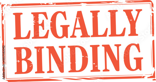 legally binding stamp text