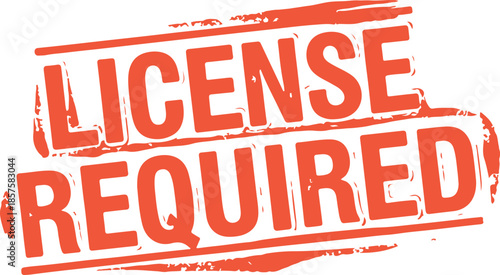 license required red stamp
