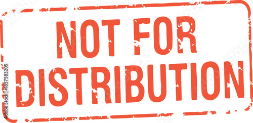 Not for distribution red stamp