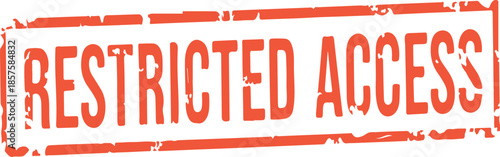 restricted access grunge stamp