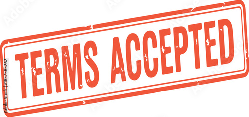 Terms accepted stamp seal