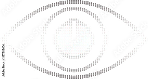 Digital Security Eye Icon With Network Protection And Data Privacy