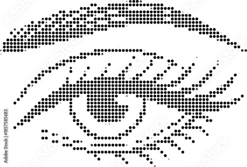 Detailed Eye Illustration, Vision Concept, Anatomy Artwork