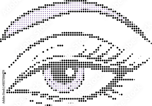 Detailed Eye Illustration, Vision Concept, Anatomy Study