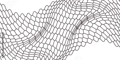 Mesh texture for fishing nets. Grunge pattern for sportswear or soccer goal, volleyball net, basketball hoop, hockey, athletics. Mesh modern net.art